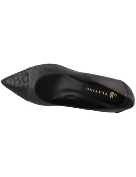 Zapato mujer Platino negro