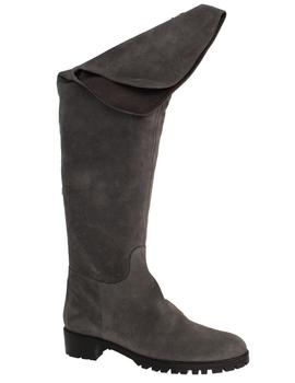 Bota mosquetera mujer Belset gris