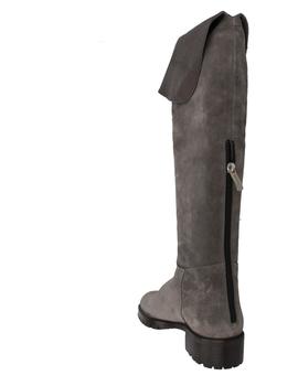 Bota mosquetera mujer Belset gris