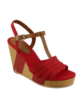 Sandalia mujer Tommy Hilfiger roja