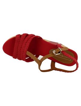 Sandalia mujer Tommy Hilfiger roja