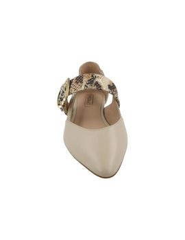 Bailarina mujer Humat beige pitón