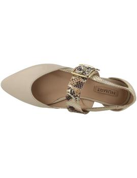 Bailarina mujer Humat beige pitón