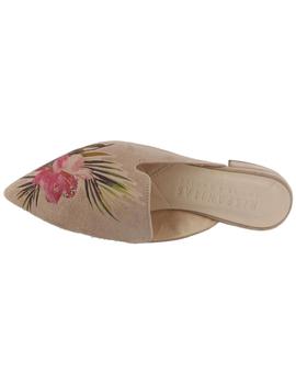 Mule mujer Hispanitas flor nude