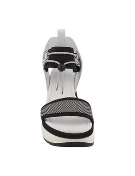 Sandalia mujer Nero Giardini plata/negro