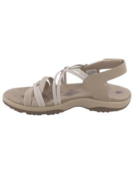 Sandalia mujer Skechers Reggae Slim beige