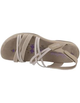 Sandalia mujer Skechers Reggae Slim beige