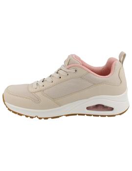 Deportivo mujer Skechers Uno Inside beige