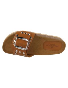 Sandalia mujer Francesco Milano camel