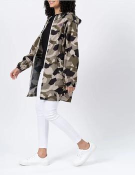 social Adaptado Compatible con Chubasquero mujer Flotte Amelot camuflaje