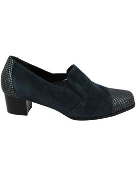 Zapato mujer Platino azul