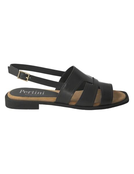 Sandalia mujer Pertini negra