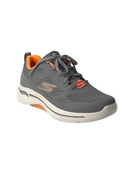 Deportivo hombre Skechers Gowalk gris/naranja