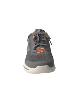 Deportivo hombre Skechers Gowalk gris/naranja