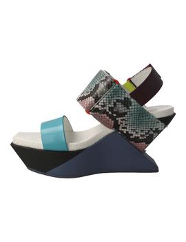 Sandalia mujer United Nude Delta Wedge azul