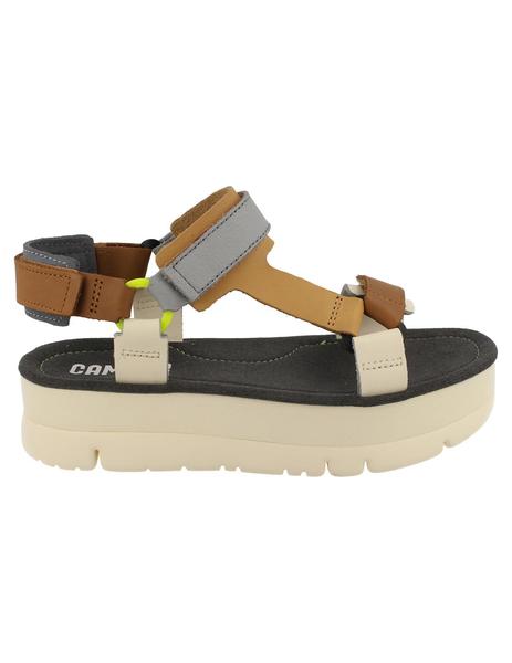 Maravilloso Escandaloso Lago taupo Sandalia mujer Camper Oruga UP multicolor