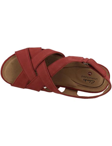 Sandalia mujer Clarks un Capri roja