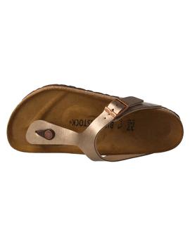 Sandalia mujer Birkenstock dorada