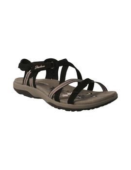 Sandalia mujer Skechers Reggae Slim negra