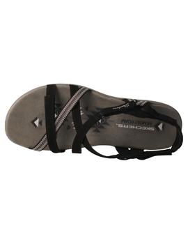 Sandalia mujer Skechers Reggae Slim negra