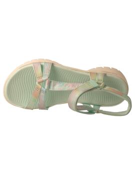 Sandalia mujer Skechers On The Go Flex menta