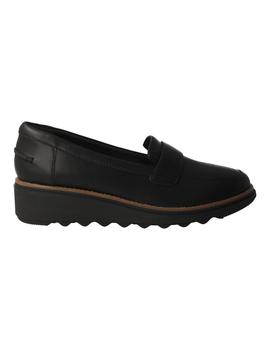 Mocasín mujer Clarks Sharon Gracie negro