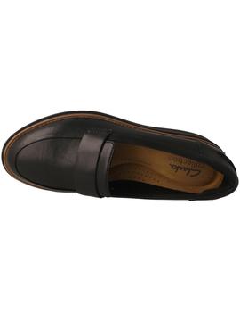 Mocasín mujer Clarks Sharon Gracie negro