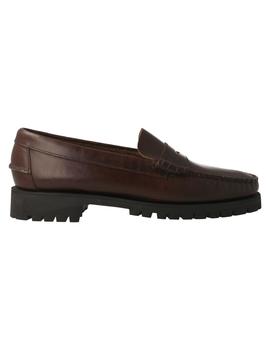 Mocasín hombre Sebago Dan Waxy Lug marrón