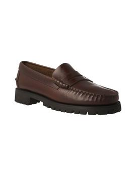 Mocasín hombre Sebago Dan Waxy Lug marrón