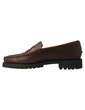 Mocasín hombre Sebago Dan Waxy Lug marrón