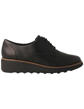 Blucher mujer Clarks Sharon Noel negro