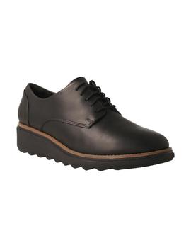 Blucher mujer Clarks Sharon Noel negro