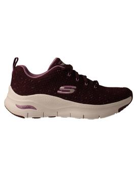 Deportivo mujer Skechers burdeos