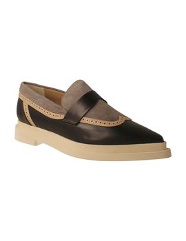 Mocasín mujer Annaisha negro/ gris