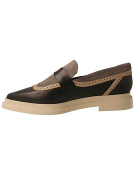 Mocasín mujer Annaisha negro/ gris