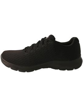 Deportivo Waterproof mujer Skechers Flex Appeal negro