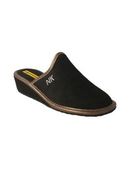 Zapatilla casa mujer Nordikas negro