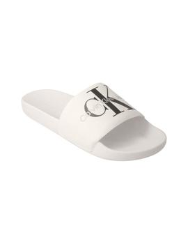 Chancla hombre Calvin Klein Slide blanca