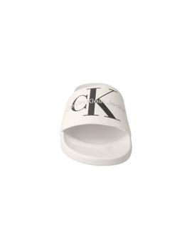 Chancla hombre Calvin Klein Slide blanca