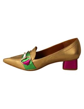 Mocasín mujer Durá&Durá dorado