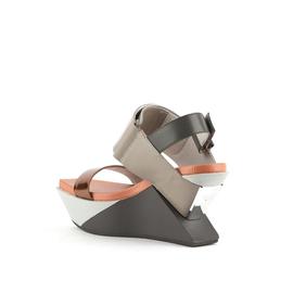 Sandalia mujer United Nude Delta Wedge gris