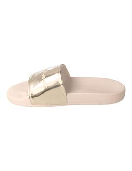 Chancla mujer Calvin Klein Slide plata