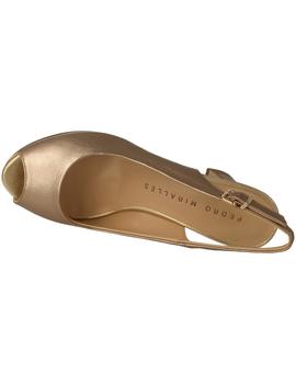 Zapato mujer Pedro Miralles dorado