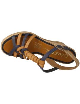 Sandalias mujer Casteller azul