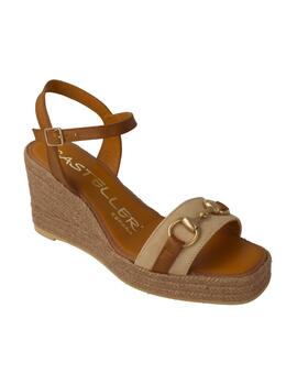 Sandalias mujer Casteller beige