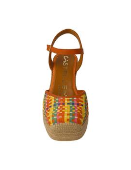 Alpargata mujer Casteller naranja