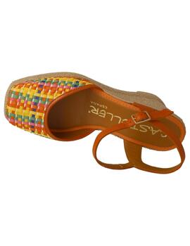 Alpargata mujer Casteller naranja