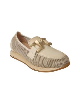 Mocasín mujer Hispanitas Kaira crema