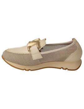 Mocasín mujer Hispanitas Kaira crema