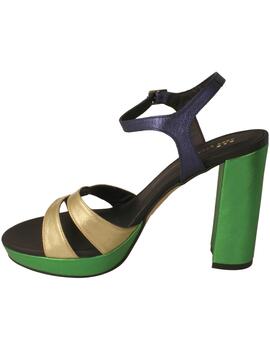 Sandalia mujer Sept Store platino verde